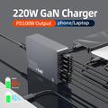 WLX-F8A Stazione di ricarica da tavolo a 6 porte 220W GaN - Grigio