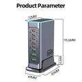 WLX-F8L Stazione di ricarica desktop GaN a 8 porte 660W - 6xUSB-C PD, 2xUSB-A QC3.0