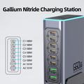 WLX-F8L Stazione di ricarica desktop GaN a 8 porte 660W - 6xUSB-C PD, 2xUSB-A QC3.0