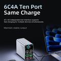 Stazione di ricarica da tavolo WLX-G2 da 165W con GaN - 140W PD, 10 porte USB-C e USB-A