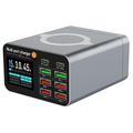Stazione di ricarica da tavolo WLX-M2 GaN con ricarica wireless - 80W