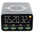 WLX-M3 Stazione di ricarica da tavolo/caricabatterie wireless GaN 9-in-1 multi-porta - 80W