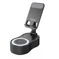 WYS-2303BT Supporto per telefono 3 in 1 con altoparlante Bluetooth e power bank - Nero