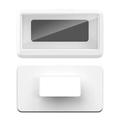 Supporto impermeabile per telefono da bagno montato a parete - 6.8" - Bianco