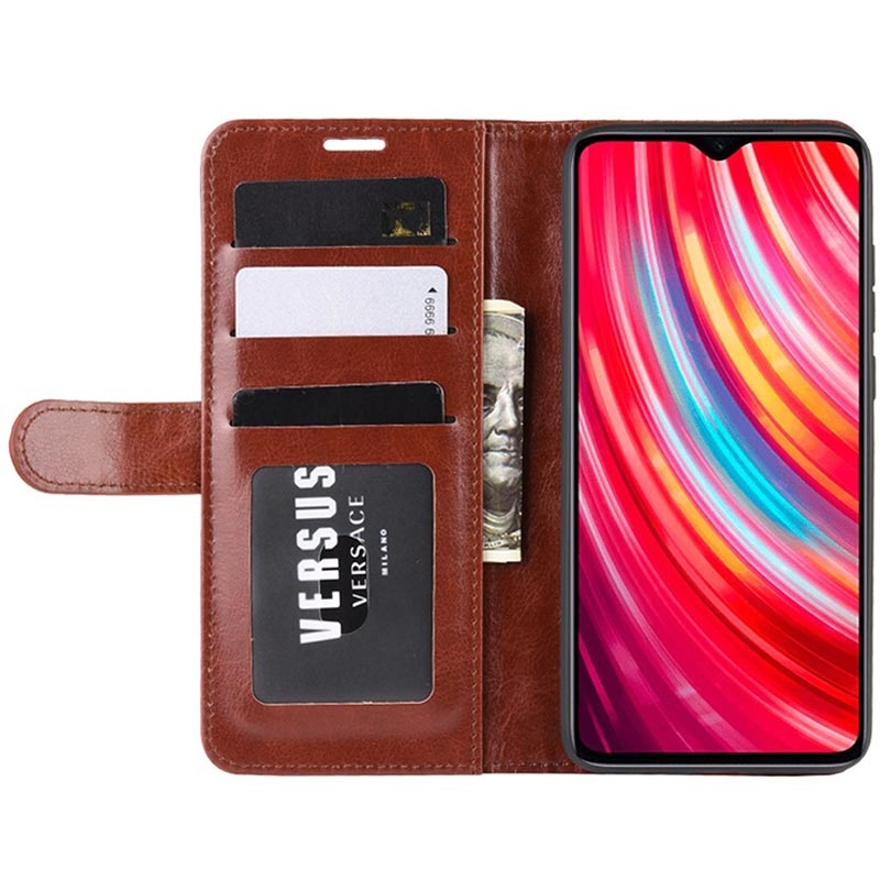 Funda Tipo Libro Magnética Para Xiaomi Redmi Note 9 Pro - En Ecopiel Negra, Con Cierre Magnético