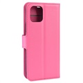 Custodia a Portafoglio per iPhone 11 con Chiusura Magnetica - Rosa Neon