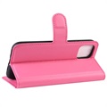 Custodia a Portafoglio per iPhone 11 con Chiusura Magnetica - Rosa Neon