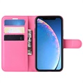 Custodia a Portafoglio per iPhone 11 con Chiusura Magnetica - Rosa Neon