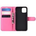 Custodia a Portafoglio per iPhone 11 con Chiusura Magnetica - Rosa Neon