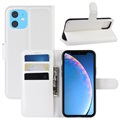 Custodia a Portafoglio per iPhone 11 con Chiusura Magnetica - Bianca