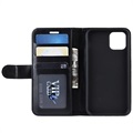 Custodia a Portafoglio per iPhone 11 Pro Max con Chiusura Magnetica - Nera