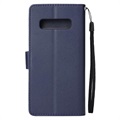 Custodia a Portafoglio per Samsung Galaxy S10+ - Blu Scuro