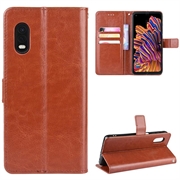 Custodia a Portafoglio per Samsung Galaxy Xcover Pro - Marrone