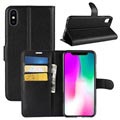 Custodia a Portafoglio con Chiusura Magnetica per iPhone XR - Nera