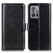Custodia a portafoglio Xiaomi 11T/11T Pro con funzione di supporto - nera