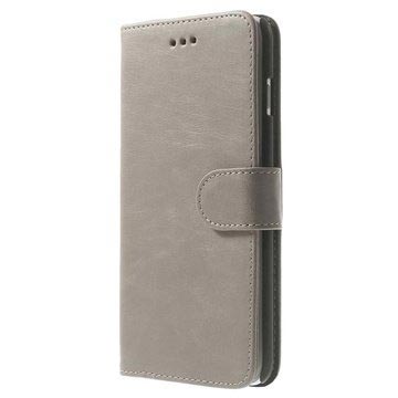 Custodia a Portafoglio in Pelle per iPhone 6 Plus / 6S Plus - Grigio