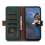 Samsung Galaxy S26+ Custodia in pelle a portafoglio con RFID - Verde