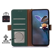Samsung Galaxy S26+ Custodia in pelle a portafoglio con RFID - Verde