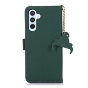 Samsung Galaxy S26+ Custodia in pelle a portafoglio con RFID - Verde