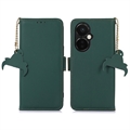 Custodia a Portafoglio in Pelle con RFID per OnePlus Nord CE 3 Lite/N30 - Verde