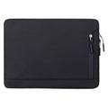 Elegante custodia per laptop Oxford resistente all'acqua con tasca laterale - 14.6" - Nero