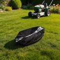 Copertura impermeabile in tessuto Oxford 420D per tosaerba robotizzato - 83x62x43 cm - Nero / Arancione