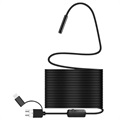 Camera Endosopica Impermeabile 8mm - USB, MicroUSB, Tipo-C - 10m
