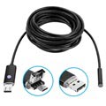 Camera Endosopica Impermeabile Android e PC 8mm USB AN99 - 10m - Nera