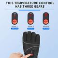 Guanti elettrici riscaldati impermeabili con touchscreen - Nero