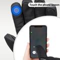 Guanti elettrici riscaldati impermeabili con touchscreen - Nero
