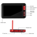 Telecamera Endoscopica HD Impermeabile con Display LCD & Supporto - 5m