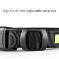 Collare impermeabile a LED per cani con supporto Apple AirTag 1/2 - Grande 38-60cm - Verde