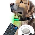 Collare impermeabile a LED per cani con supporto Apple AirTag 1/2 - Grande 38-60cm - Verde