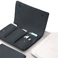 Custodia per laptop in nylon impermeabile - 15" a scomparti multipli - Nero