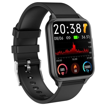 Smartwatch Impermeabile con Frequenza Cardiaca K12 - Nero