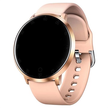 Smartwatch Impermeabile con Frequenza Cardiaca K12 - Rosa Oro