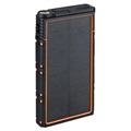 Power Bank Solare Impermeabile con Doppia Porta USB - 10000mAh - Arancione / Nero