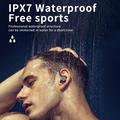Auricolari sportivi wireless impermeabili con sensore tattile - Nero