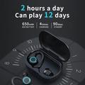 Auricolari sportivi wireless impermeabili con sensore tattile - Nero