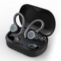 Auricolari sportivi wireless impermeabili con sensore tattile - Nero