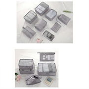 Set di sacchetti da viaggio impermeabili - 8 pezzi - Grigio