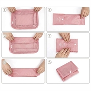 Set di borse da viaggio impermeabili - 8 pezzi - Rosa