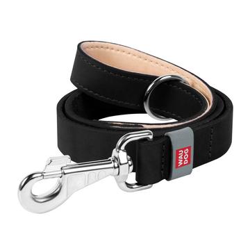 Guinzaglio per cani in pelle Waudog Classic - 20mm, 122cm - nero
