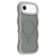 Custodia ibrida magnetica con bordo ondulato per iPhone Air - Grigia