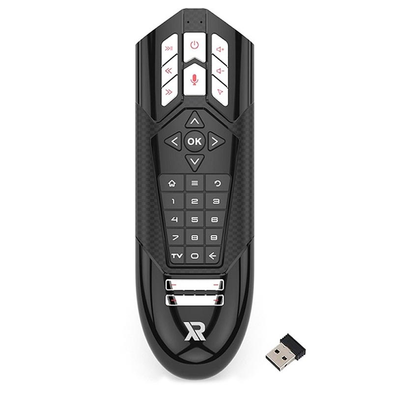 Telecomando TV universale Wechip R1 / Air Mouse - IR / 2.4G - Nero