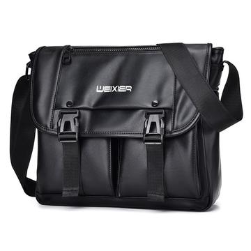 Weixier D269 Borsa a tracolla in pelle - 30x27x11cm - Nero