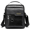 Multifunctional Universal Leather Shoulder Bag - Black