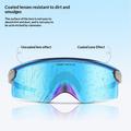 Occhiali da sole da ciclismo West Biking YP0703195 UV400 con aste regolabili - Blu ghiaccio / Beige