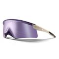 Occhiali da sole da ciclismo West Biking YP0703195 UV400 con aste regolabili - Viola / Beige