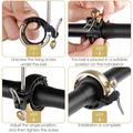 West Biking YP0706049 Mini campanello vintage per bicicletta - Nero